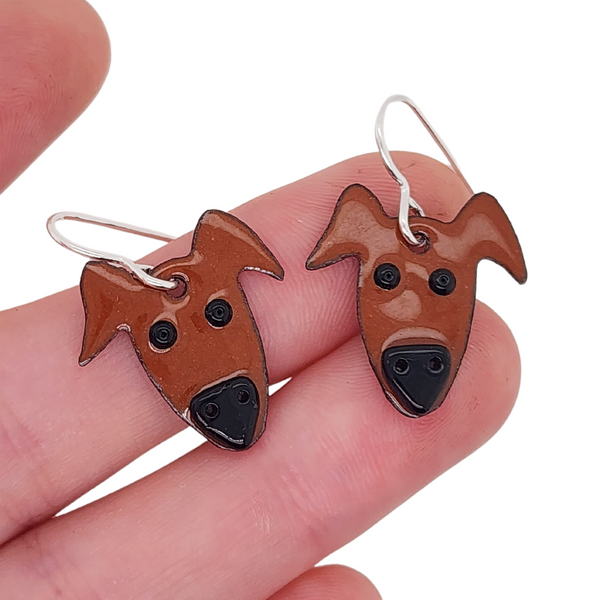 handmade dog earrings