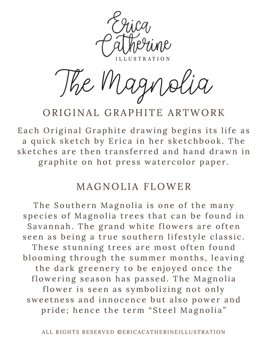 Magnolia Graphite Original Artwork