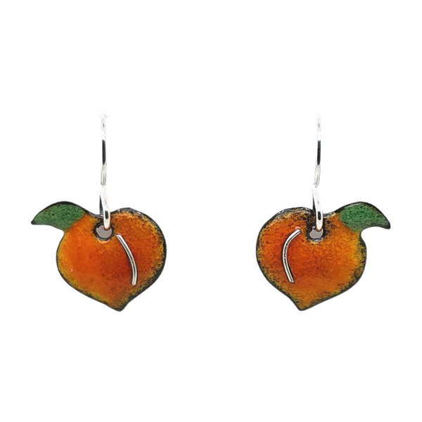 petite peach earrings