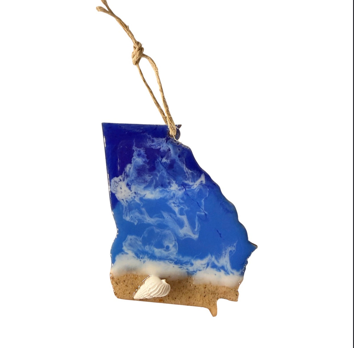 Resin Ocean Themed Ornament Georgia