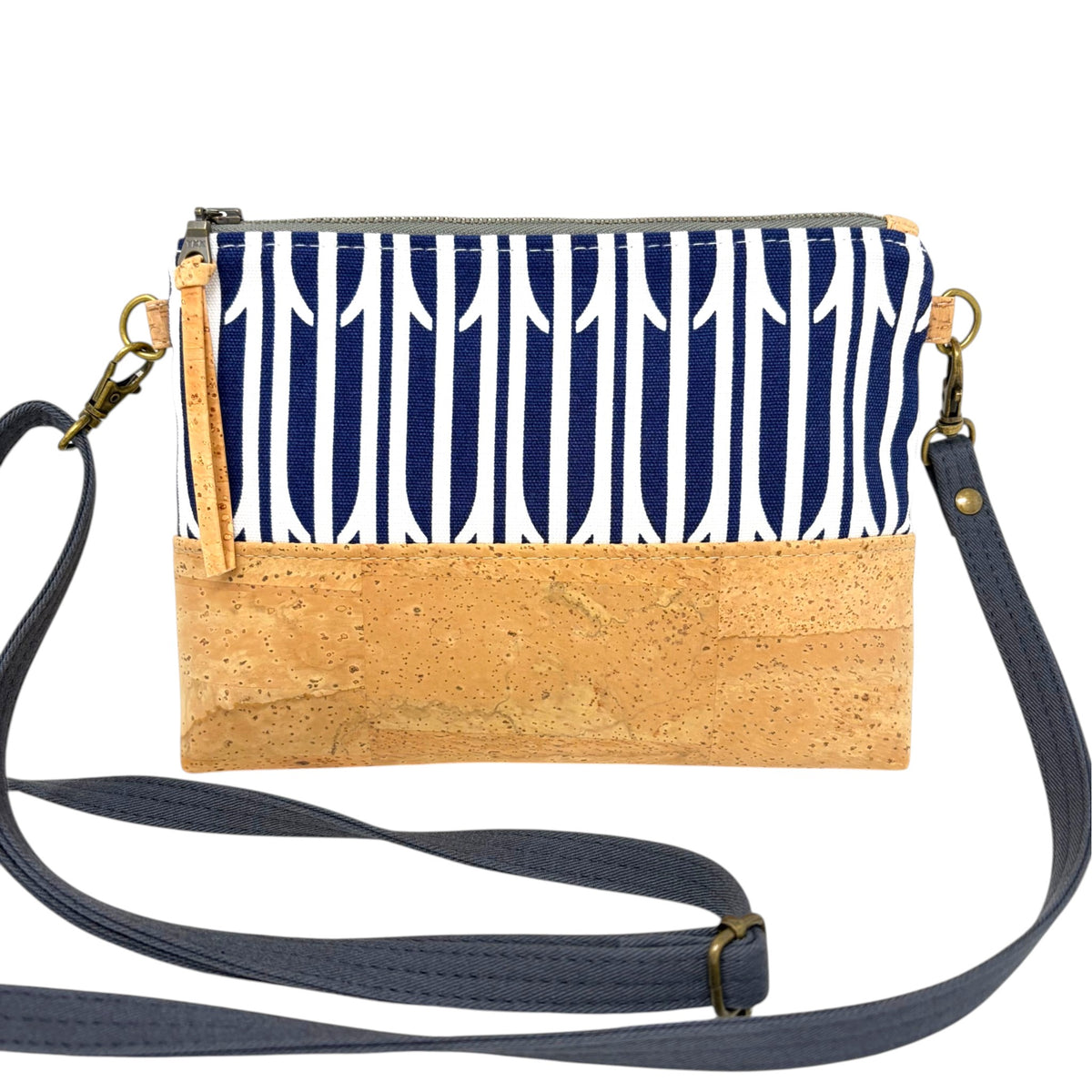 Mini Crossbody, Fabric & Cork