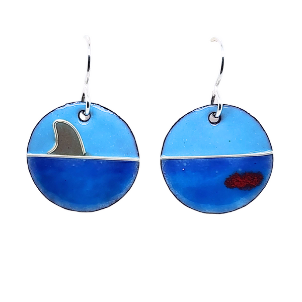shark fin earrings