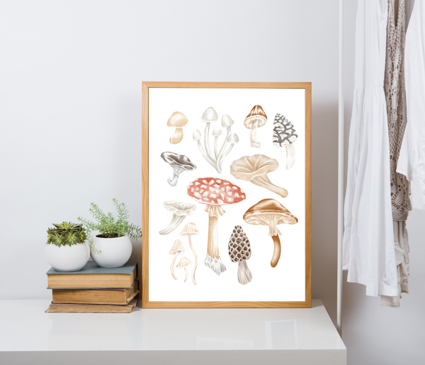 Mushroom Art Print by Erica Catherine Gallery 209