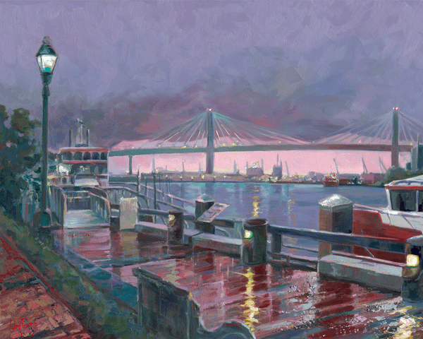 Luba Lowry Talmadge Bridge painting