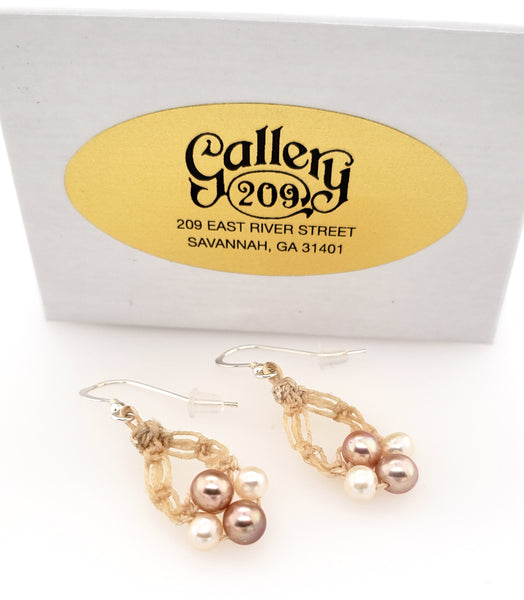 pearl earrings at Gallery 209