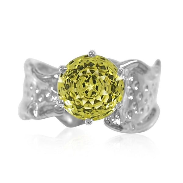 Kristen Baird Ripple Ring gemstone Lemon Quartz