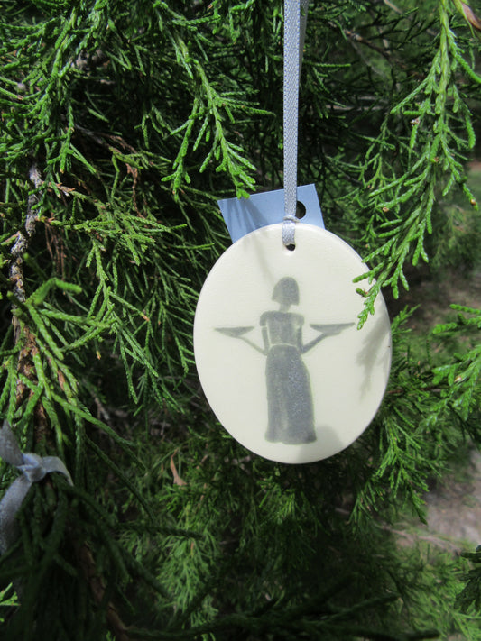 Ornament/Bird Girl/Stoneware