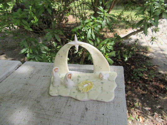 Nativity w/Star/Stoneware