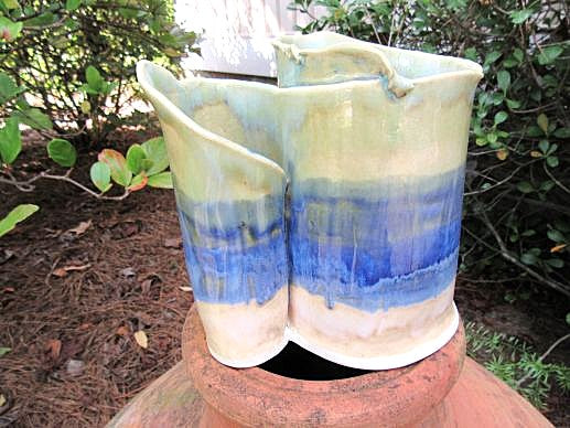 Vase/Double Container/Stoneware