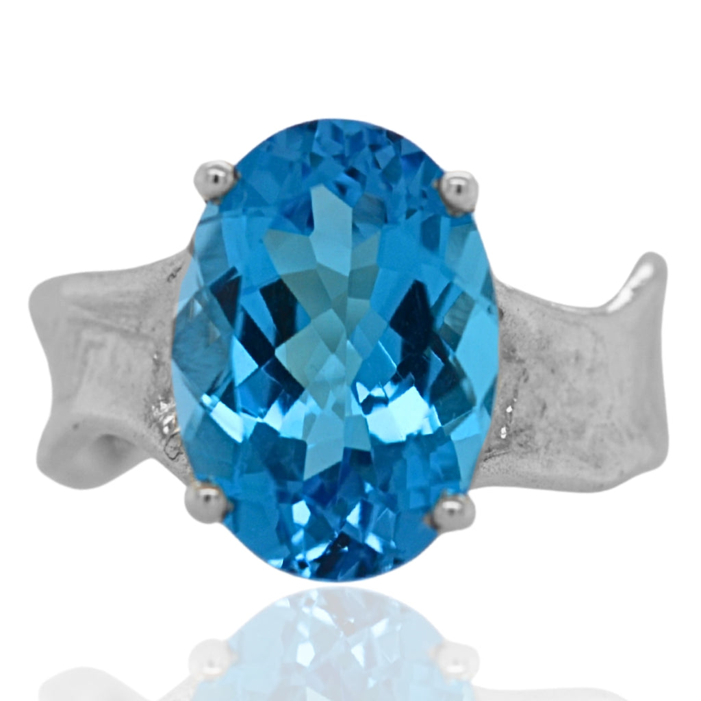 Swiss Blue Topaz Twilight Glow Ring