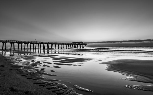 Tybee Island Pier (b&w)