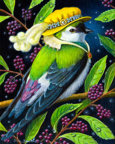 Allalian Treesinger Swallow Bird Print