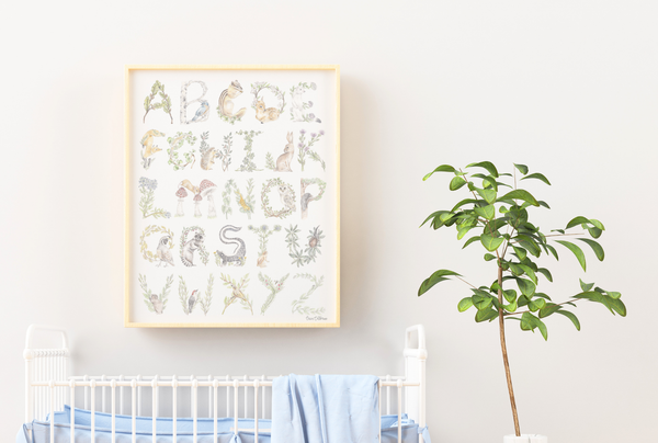 Woodland Alphabet Print