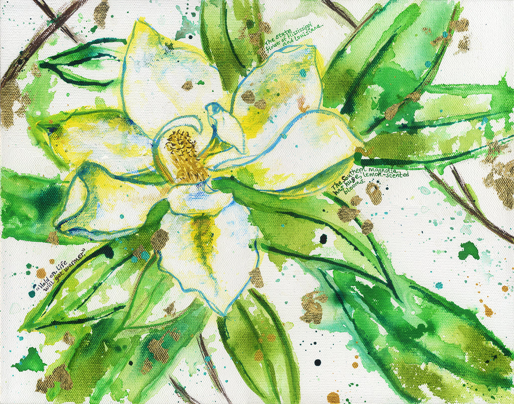 Anita Krizzan (magnolias) - Original Painting