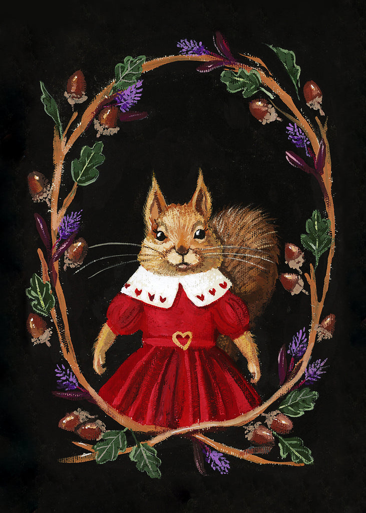Annie Oakey Squirrel Print