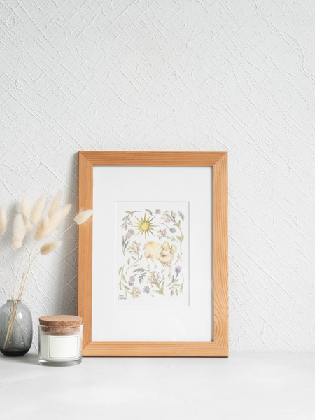 Aries Zodiac Sign Print