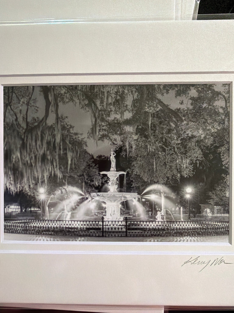 Forsyth Park Fountain B&W