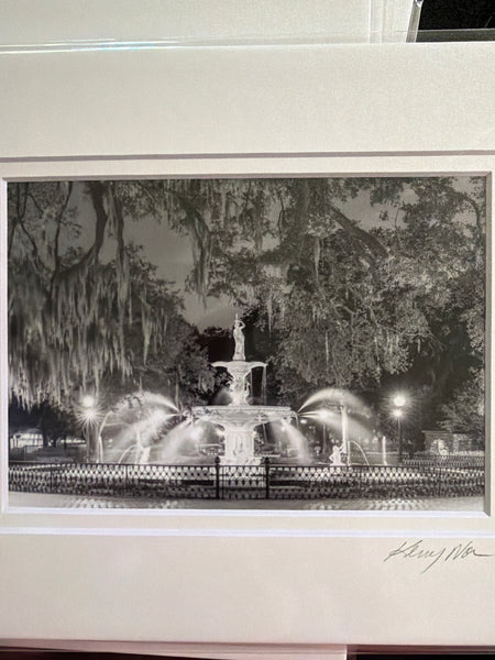 Forsyth Park Fountain B&W