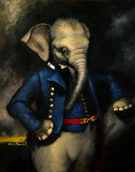 Basil Elephant Print