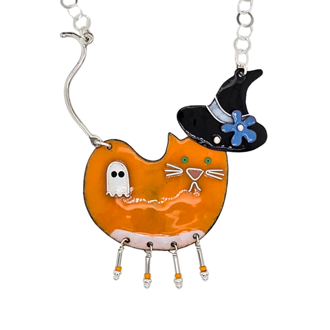 Boo Potato Cat Necklace