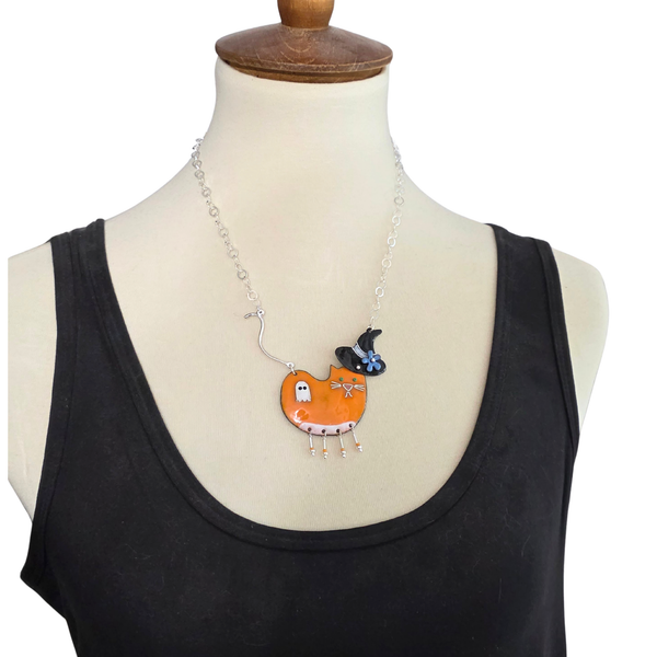 Boo Potato Cat Necklace