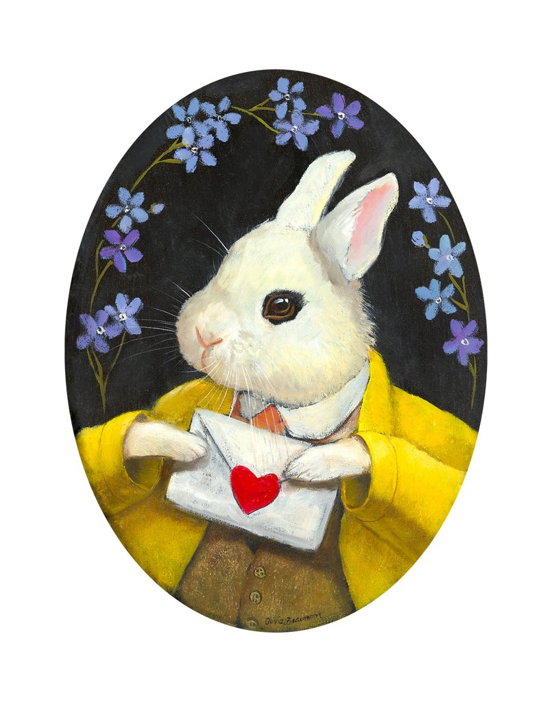 Bowie: Forget Me Not Rabbit Print