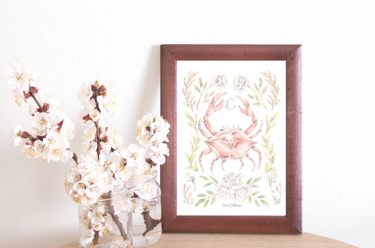 Cancer Zodiac Sign Print