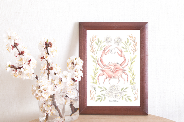 Cancer Zodiac Sign Print