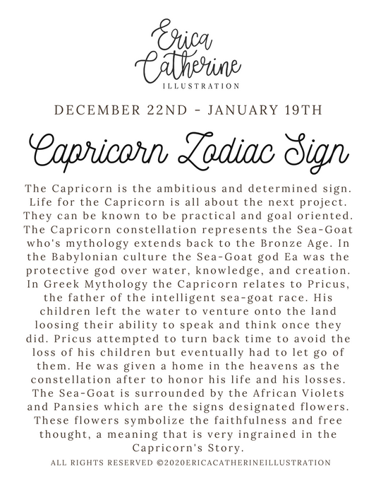 Capricorn Zodiac Sign Original
