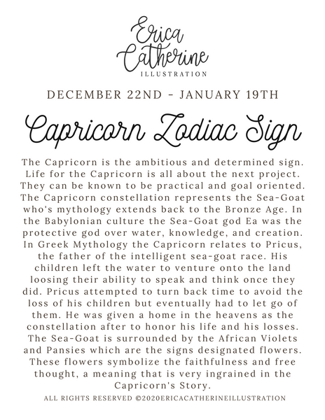 Capricorn Zodiac Sign Original