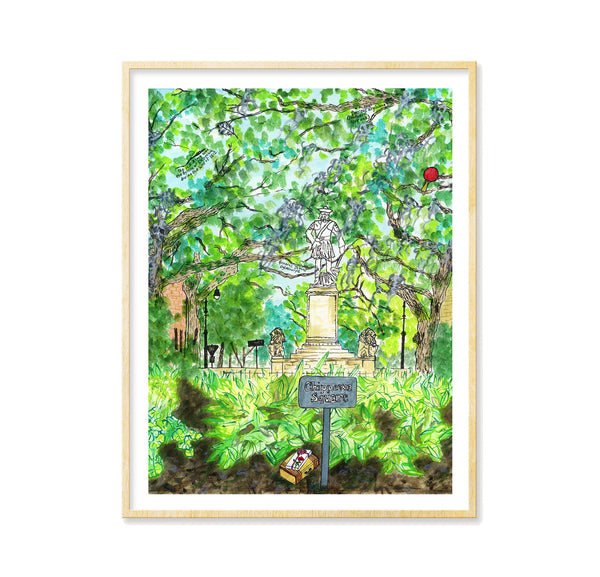 Chippewa Square (Forrest Gump) - Art Print