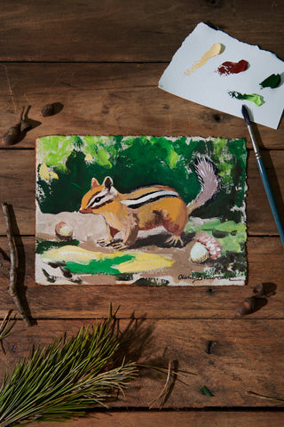 Chippy Business Original Gouache Painting