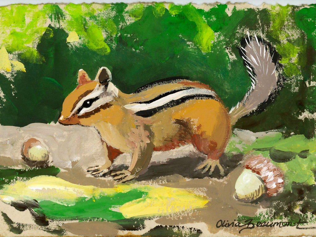 Chippy Business Chipmunk Print