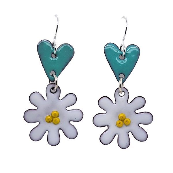 whimsical daisy earrings