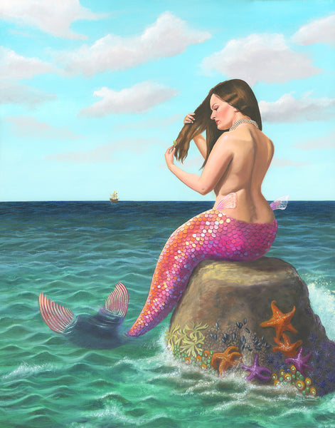Dephinia Oil Painting Original by Olivia Beaumont