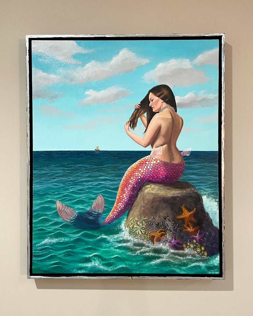 Dephinia Oil Painting Original by Olivia Beaumont
