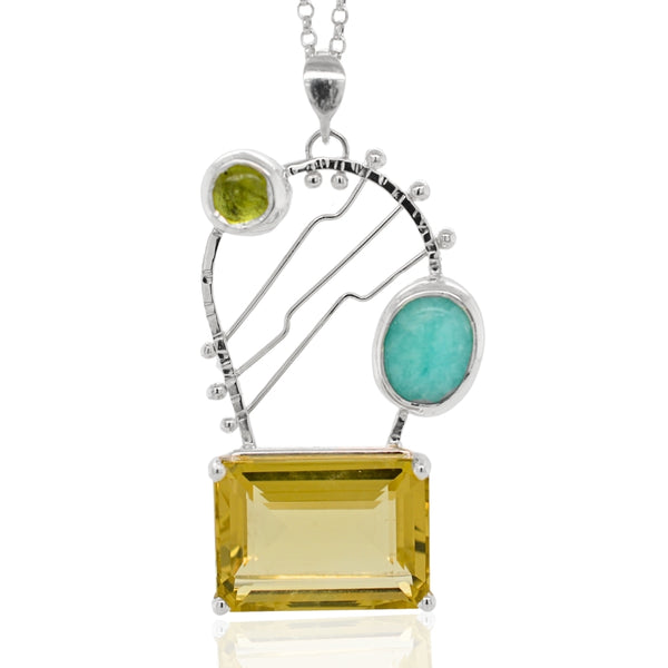 Double Moon Necklace