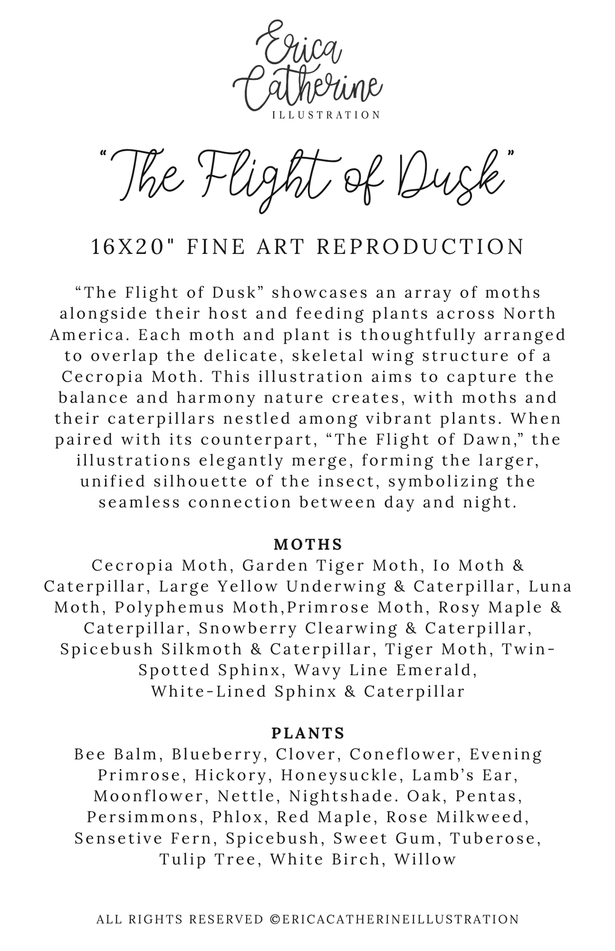 The Flight of Dusk Print