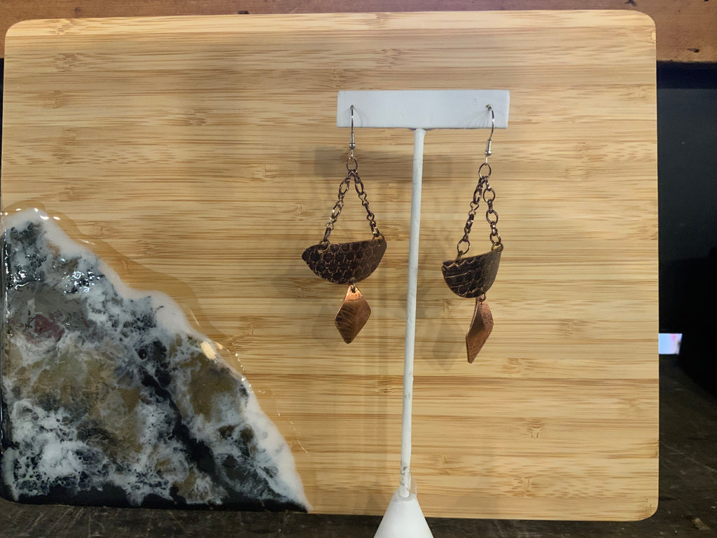 Earrings Copper/ss
