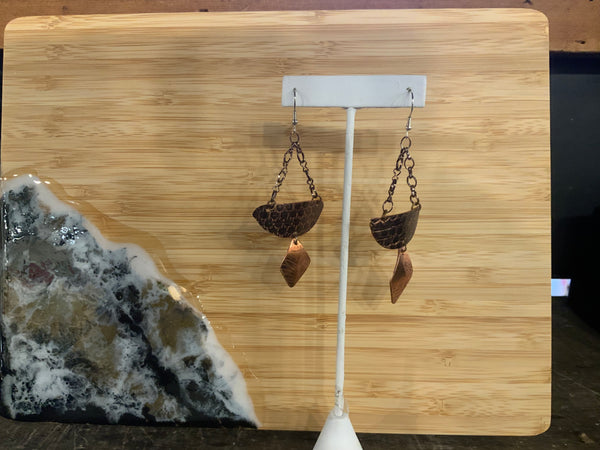 Earrings Copper/ss
