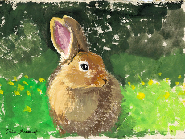 Fairytale Meadow Rabbit Print