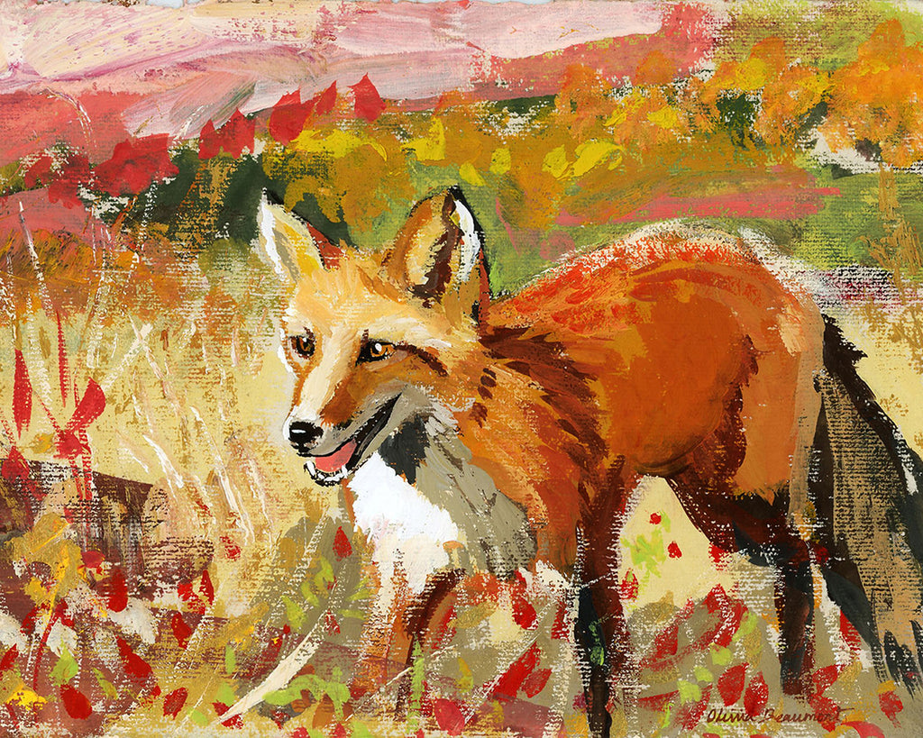 Fields of Gold Fox Print