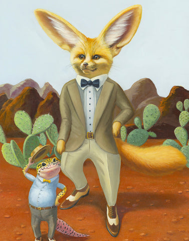 Finneas & Winston Fennec Fox Print