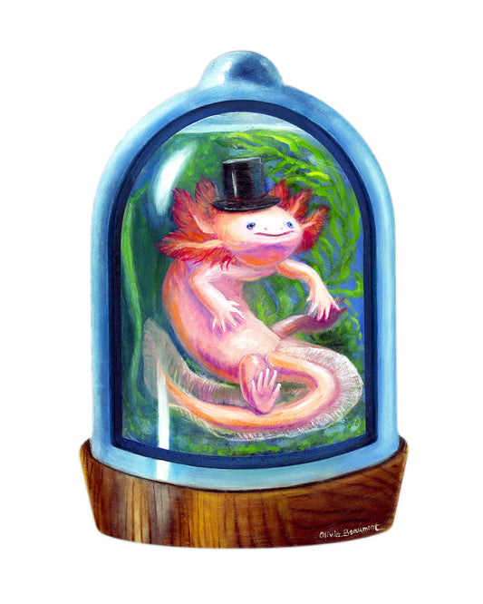 Fred Fizzyplop Axolotl Print