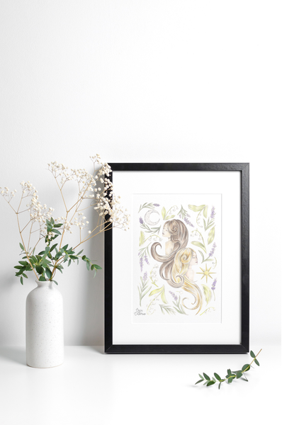Gemini Zodiac Sign Print by Erica Catherine Gallery 209