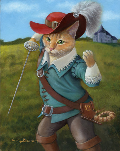 Ginger Snaps Cat Print
