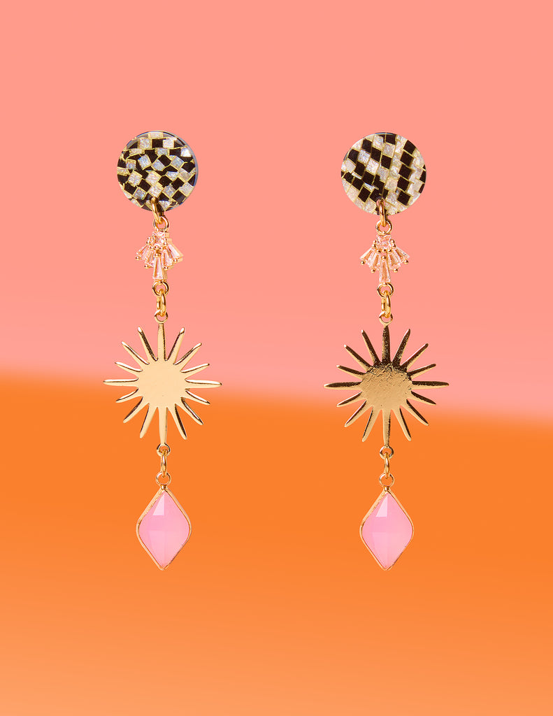 Glam On Edge Dangle Earrings