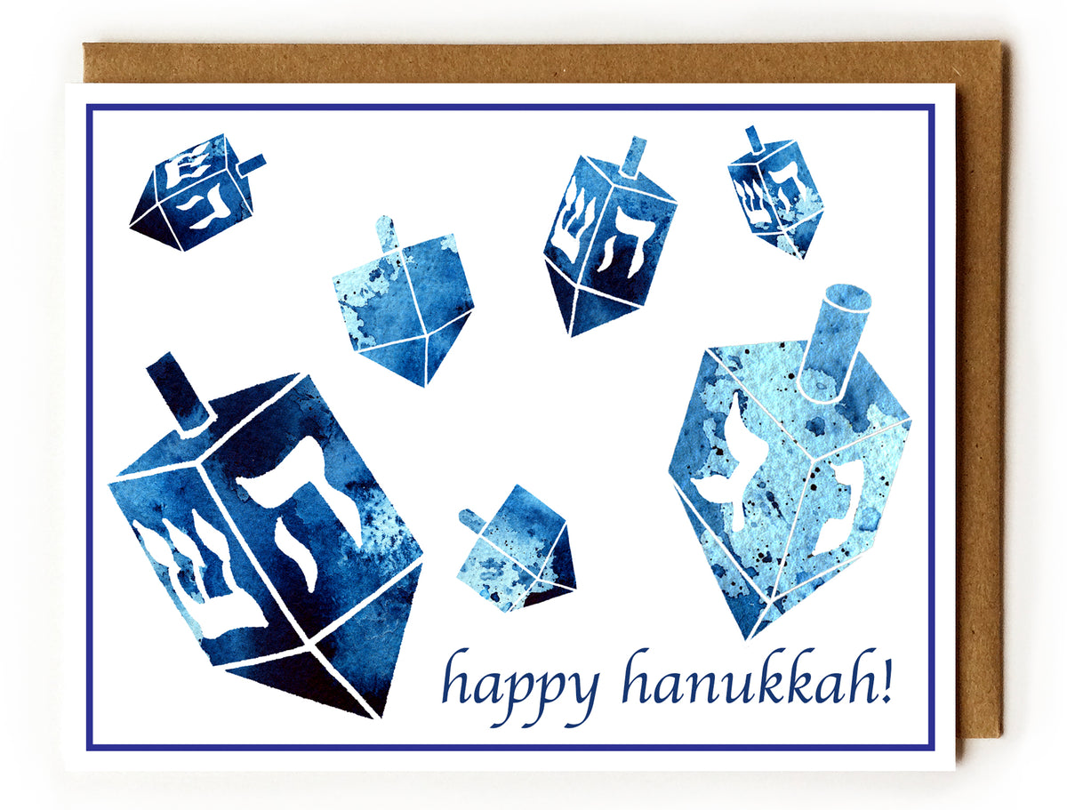Hanukkah Dreidels - Boxed Card Set