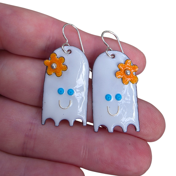 Happy Ghost Earrings