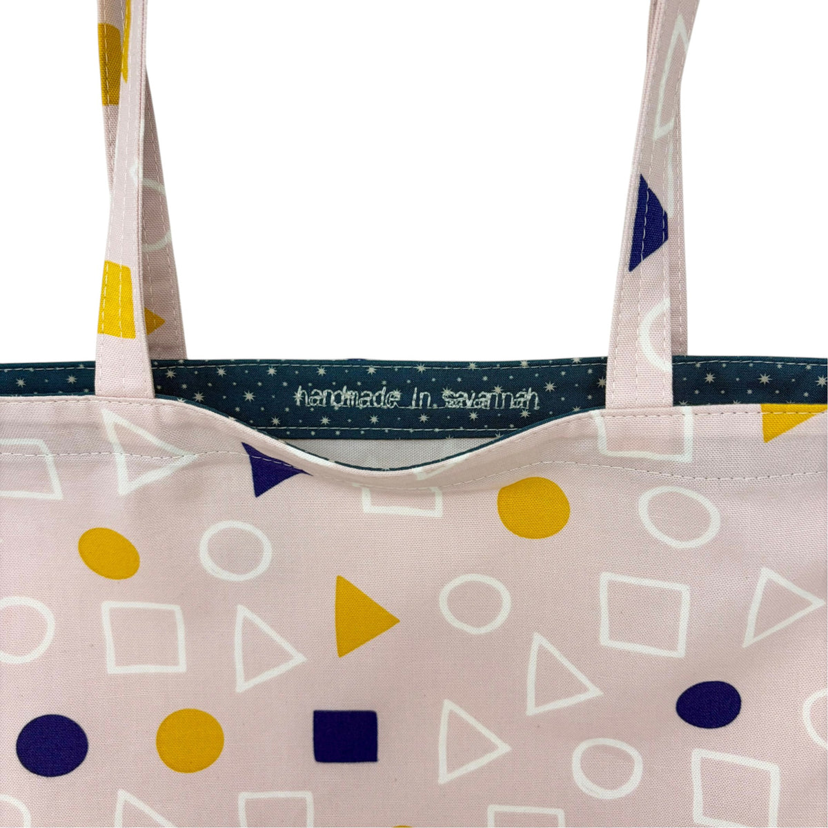 Simple Tote - Pink Geometry